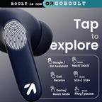 GOBOULT Z40 True Wireless in Ear Earbuds with 60H Playtime, Zen™ ENC Mic, Low Latency Gaming, Type-C Fast Charging, Made in India