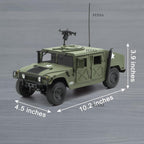 FEXXA Die Cast Model Cars, 1/18 Scale Diecast Cars Metal Military Vehicles Toys, Army Toys Kids Car Friction Powered Armored Vehicle Model, Decorative Toy for Military Enthusiasts
